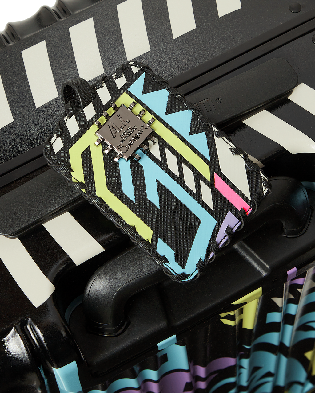 A.I. PATH TO THE FUTURE III HARDSHELL CARRY-ON LUGGAGE - SANDFLOWER COLLAB